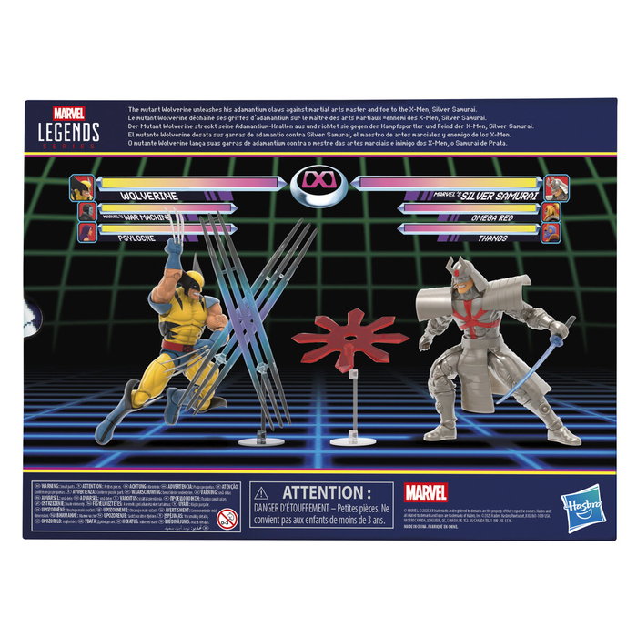 Hasbro Marvel Legends Wolverine & Silver Samurai 15cm Blister 2 Figuras Articuladas con 9 Accesorios Hasbro Marvel Legends Wolverine & Silver Samurai 15cm Blister 2 Figuras Articuladas con 9 Accesorios
