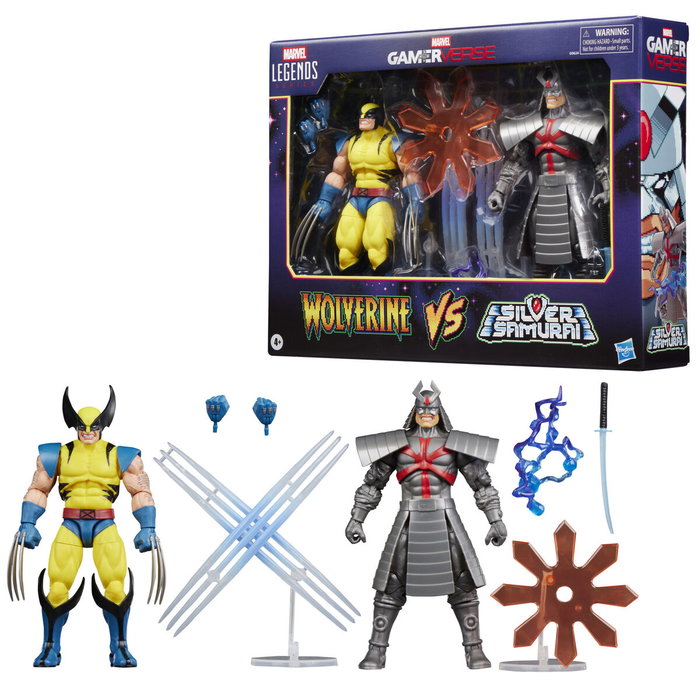 Hasbro Marvel Legends Wolverine & Silver Samurai 15cm Blister 2 Figuras Articuladas con 9 Accesorios Hasbro Marvel Legends Wolverine & Silver Samurai 15cm Blister 2 Figuras Articuladas con 9 Accesorios