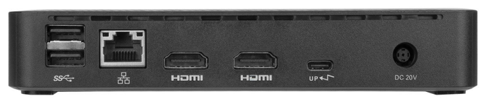 Targus DOCK310EUZ Base para Portátil y Replicador de Puertos USB-C Negro con Doble HDMI y 65W Power Delivery