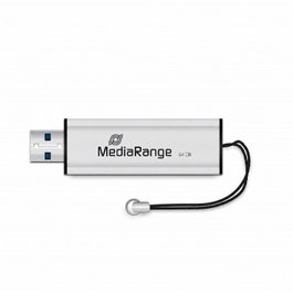 MediaRange MR917 Pendrive 64 GB USB 3.2 Gen 1 Negro/Plata
