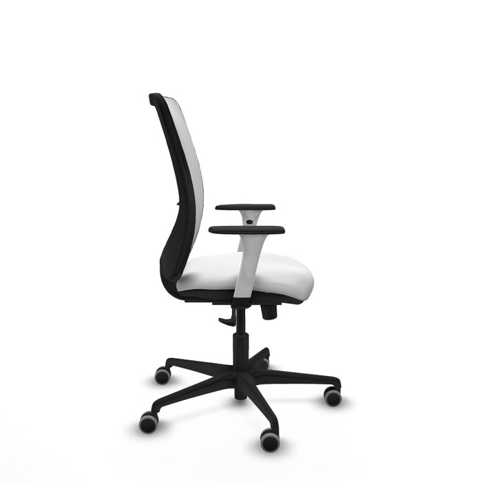 PIQUERAS Y CRESPO Silla de oficina Zulema con mecanismo Sincro en Blanco