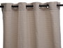 DKD Home Decor Cortina Boho Beige 260 x 140 cm (2 Unidades) de Algodón y Poliéster con 8 Anillas
