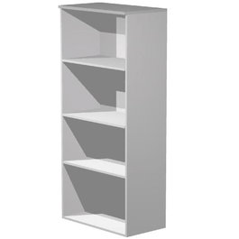 Artexport Estantería Alta Presto Abierta 3 Estantes 22 mm Gris 80x35x180cm