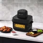 Continental Edison CEFR642G Freidora de aire de vidrio, 1600W, 6L y 4.2L, Negra