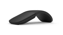 Microsoft Surface Arc Mouse - Ratón Bluetooth Ambidiestro Negro, BlueTrack, 1800 DPI, para Windows, Batería AAA
