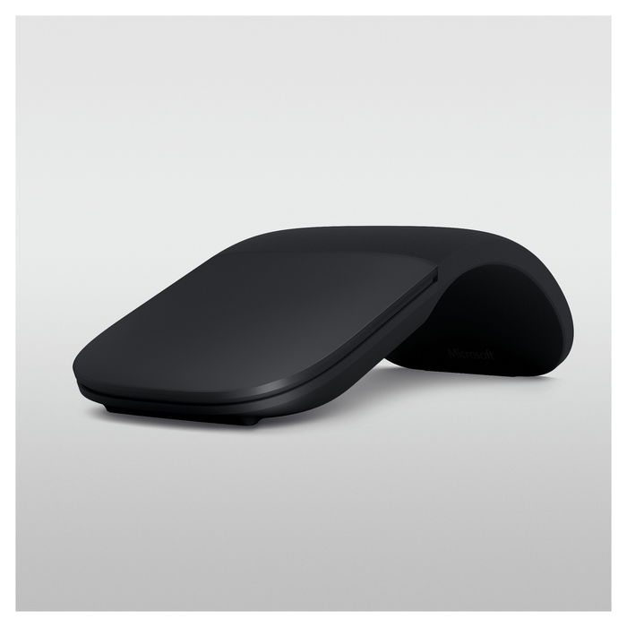 Microsoft Surface Arc Mouse, Ratón Inalámbrico Bluetooth, Ambidextro, 1800 DPI, Negro