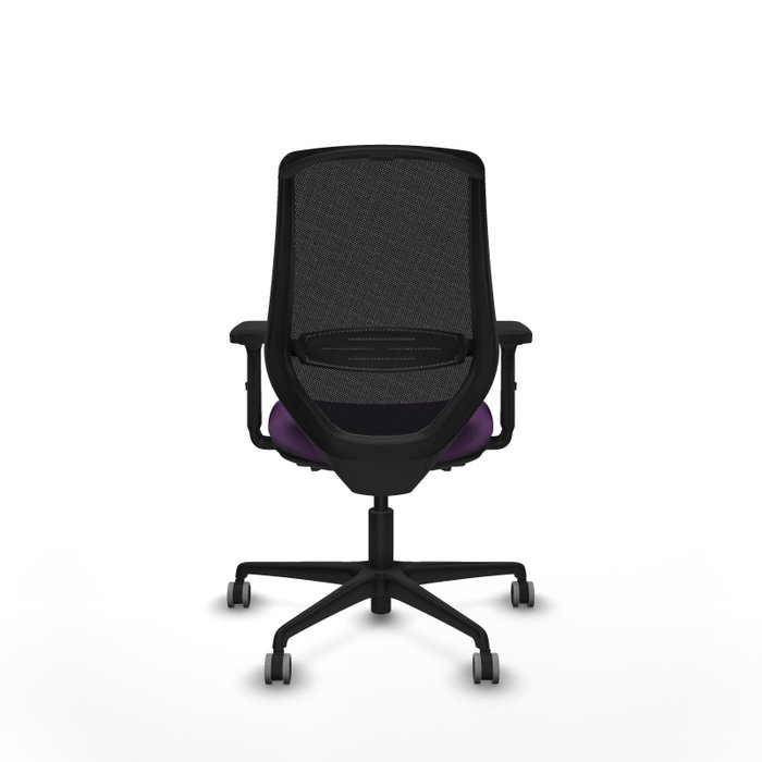 PIQUERAS Y CRESPO Silla de oficina Mardos con mecanismo Sincro/Traslack, Morado y Negro