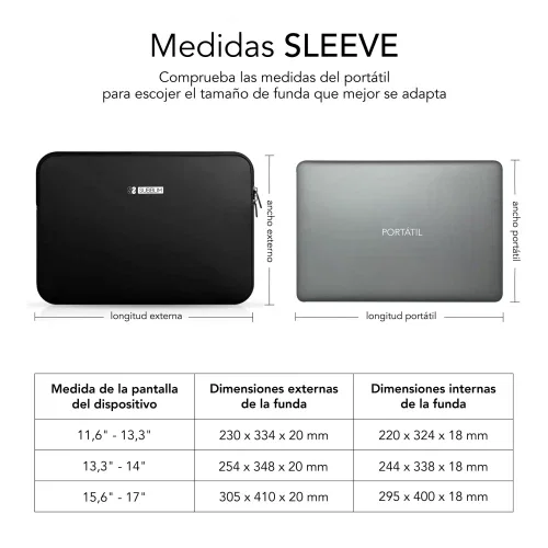 Subblim Business Laptop Sleeve Neoprene V2 15,6 Negra Subblim Business Laptop Sleeve Neoprene V2 15,6 Negra