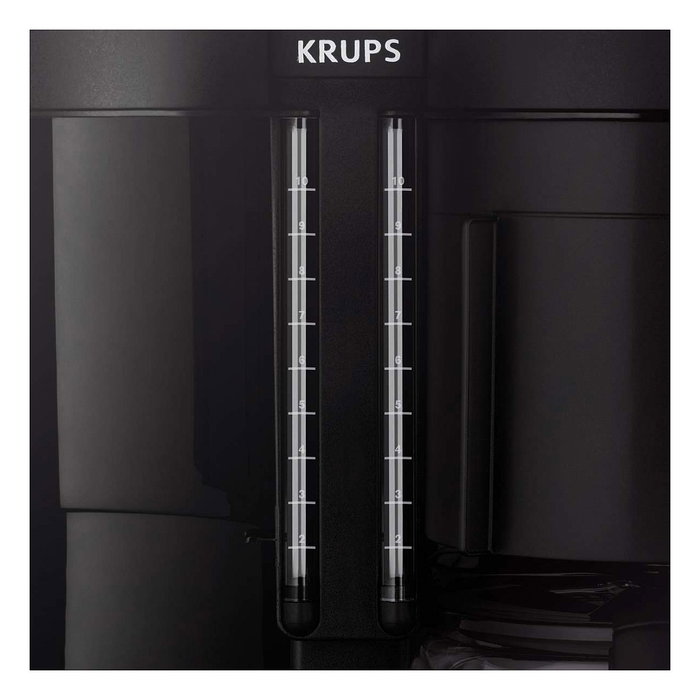 Krups KM8508 Duothek Plus - Cafetera de filtro, 1 litro, 10 tazas, 2200 W, antigoteo, apagado automático, color negro