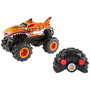 Hot Wheels Monster Trucks Tiger Shark R/C HNV03 Vehículo Teledirigido, Color Naranja