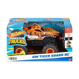 Mattel Monster Trucks Radio Control Hot Wheels Tiger Shark 2.4 GHz Escala 1:24