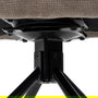 Silla Taupe Giratorio Tejido-Metal 62 X 65 X 82 cm (Set de 2)