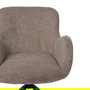 Silla Taupe Giratorio Tejido-Metal 62 X 65 X 82 cm (Set de 2)