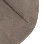 Silla Taupe Giratorio Tejido-Metal 62 X 65 X 82 cm (Set de 2)