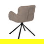Silla Taupe Giratorio Tejido-Metal 62 X 65 X 82 cm (Set de 2)