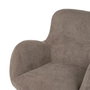 Silla Taupe Giratorio Tejido-Metal 62 X 65 X 82 cm (Set de 2)