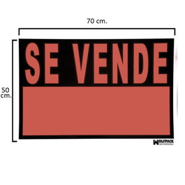 WOLFPACK LINEA PROFESIONAL Cartel Se Vende 70x50 cm