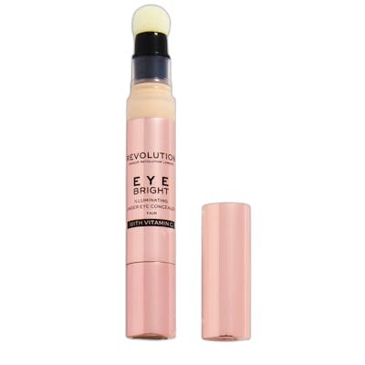 Revolution Make Up BRIGHT EYE Corrector de Maquillaje Cremoso para Ojeras, Imperfecciones, Vitamina C Luminoso Tono Fair 3 ml Revolution Make Up BRIGHT EYE Corrector de Maquillaje Cremoso para Ojeras, Imperfecciones, Vitamina C Luminoso Tono Fair 3 ml