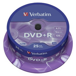 Verbatim DVD+R Advanced AZO 4,7GB 16x (Tarrina de 25 unidades)