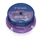 Verbatim DVD+R 16x 4.7GB Matt Silver - 25 Unidades en Tarrina para Grabación de Datos, Vídeo y Música