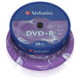 Verbatim DVD+R Advanced AZO 4,7 GB 16x - Pack de 25 unidades, Plata mate