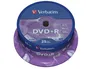 Verbatim DVD+R 4.7GB 16x Tarrina 25 Unidades Tecnología AZO HardCoat Scratch Guard