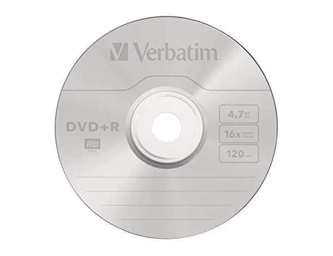 Verbatim DVD+R Advanced AZO 4,7 GB 16x - Pack de 25 unidades, Plata mate