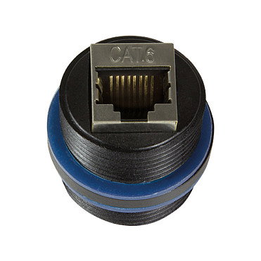 LogiLink NP0080 Conector de Empalme RJ-45 Negro IP67