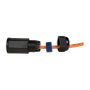 LogiLink NP0080 Conector de Empalme RJ-45 Negro IP67
