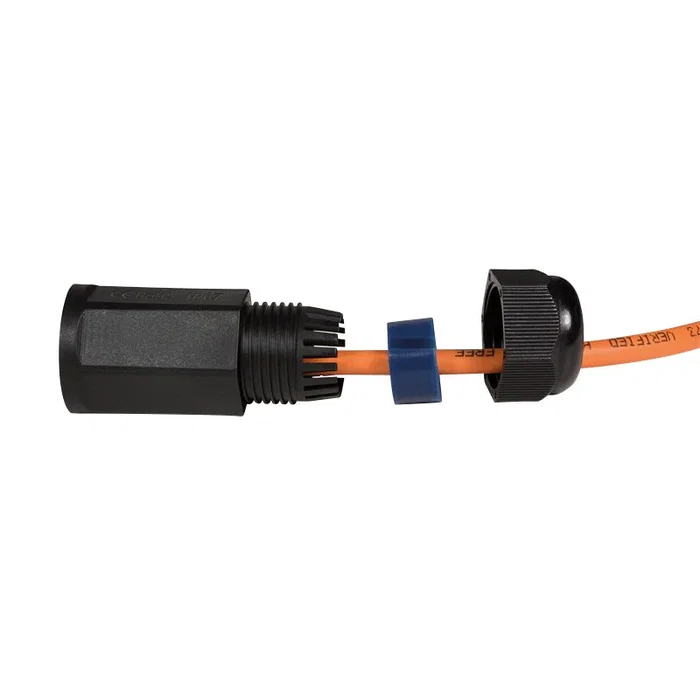 LogiLink NP0080 Conector de Empalme RJ-45 Negro IP67