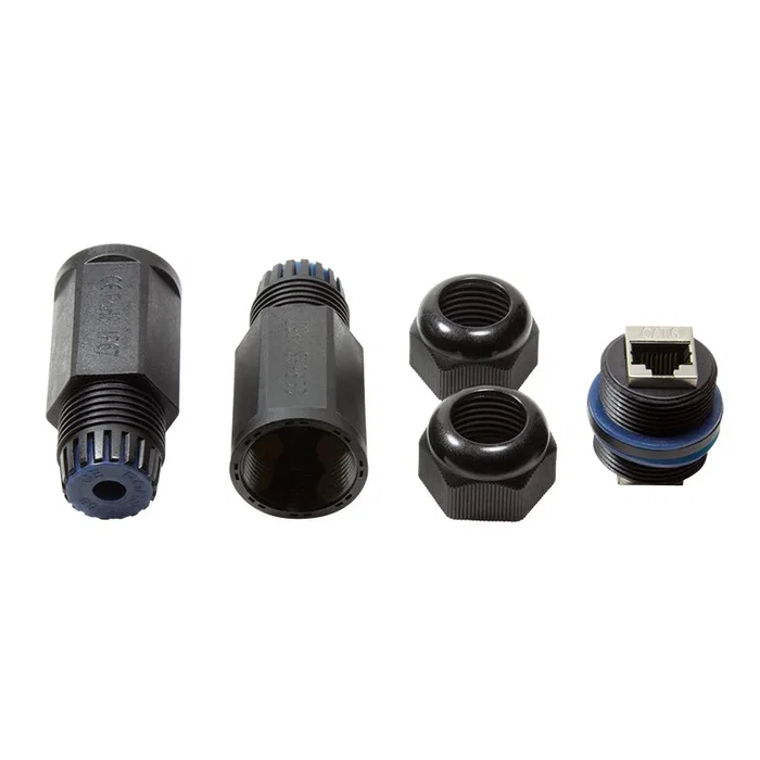 LogiLink NP0080 Conector de Empalme RJ-45 Negro IP67