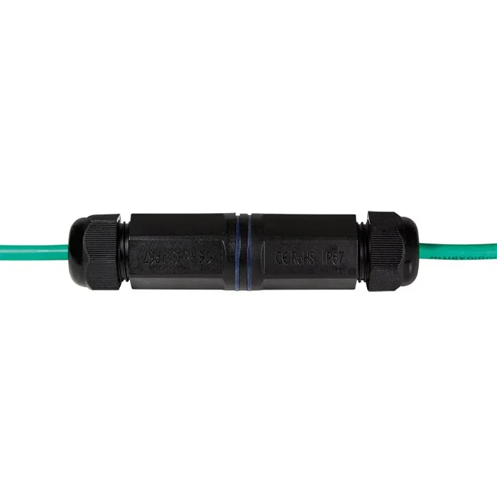 LogiLink NP0080 Conector de Empalme RJ-45 Negro IP67