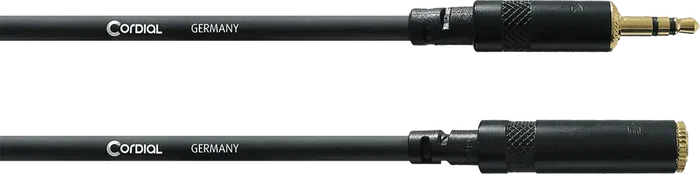 Cordial Cable De Audio Minijack Estéreo Macho/Minijack Hembra 3 Metros Cordial Cable De Audio Minijack Estéreo Macho/Minijack Hembra 3 Metros
