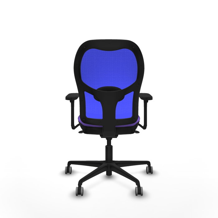 PIQUERAS Y CRESPO Silla de oficina Jorquera con mecanismo Sincro, Tela Lila y Malla Azul PIQUERAS Y CRESPO Silla de oficina Jorquera con mecanismo Sincro, Tela Lila y Malla Azul