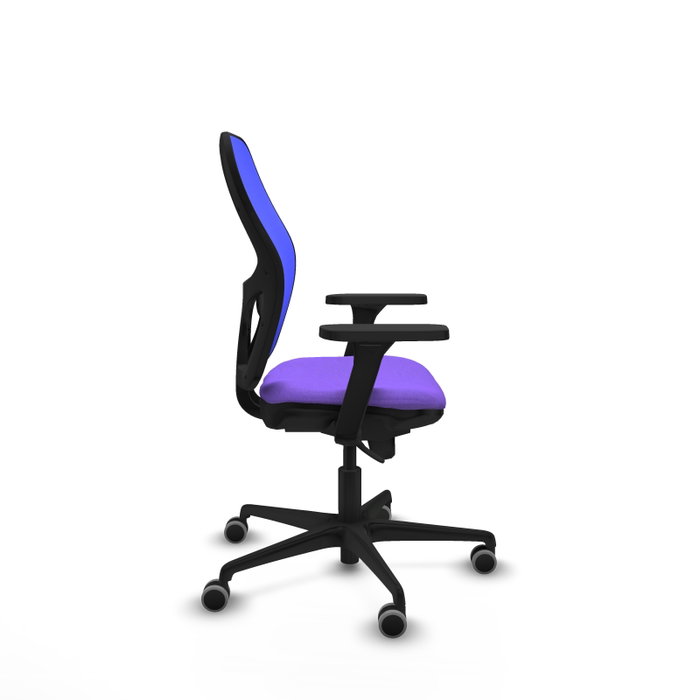 PIQUERAS Y CRESPO Silla de oficina Jorquera con mecanismo Sincro, Tela Lila y Malla Azul PIQUERAS Y CRESPO Silla de oficina Jorquera con mecanismo Sincro, Tela Lila y Malla Azul
