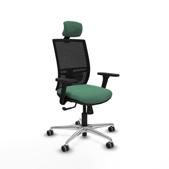 PIQUERAS Y CRESPO Silla de oficina Yunquera Verde esmeralda con mecanismo Sincro PIQUERAS Y CRESPO Silla de oficina Yunquera Verde esmeralda con mecanismo Sincro