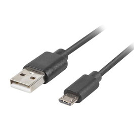 Lanberg Cable Quick Charge 3.0 USB Micro-B (M) a USB-A (M) 3m Negro