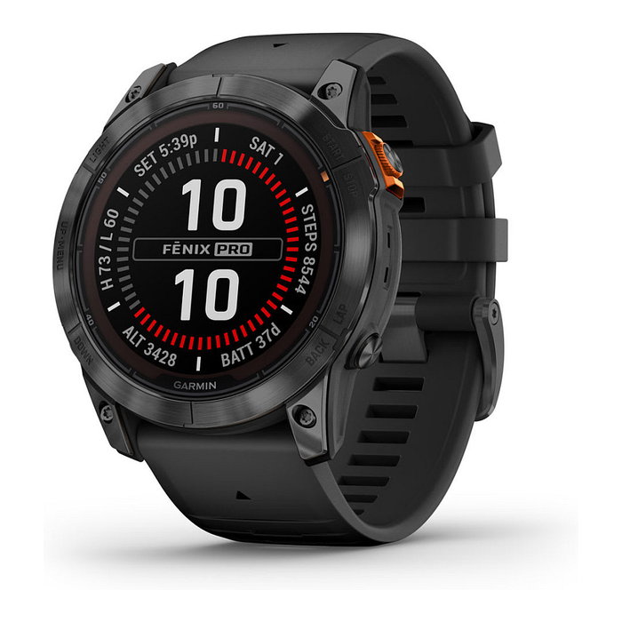 Garmin fēnix 7X Pro Solar Reloj Inteligente Deportivo 26 mm Negro/Gris, Pantalla Táctil 1.4", GPS, 37 Días Batería, Oxímetro, Solar Garmin fēnix 7X Pro Solar Reloj Inteligente Deportivo 26 mm Negro/Gris, Pantalla Táctil 1.4", GPS, 37 Días Batería, Oxímetro, Solar
