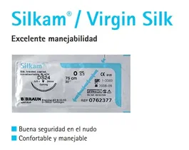B. Braun Sutura Silkam Black 2/0 DS24 75cm 12ud