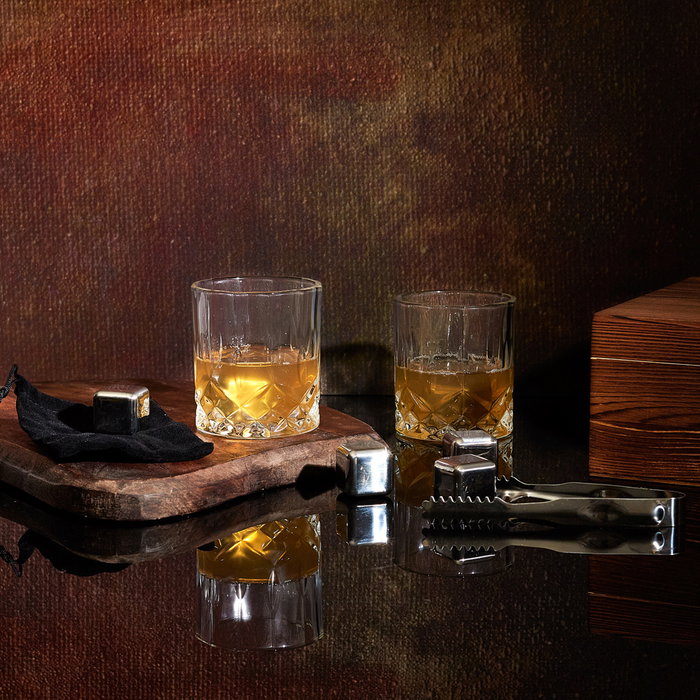 Cook Concept Caja 10 Piezas Whisky Vidrio Cristal Maquina