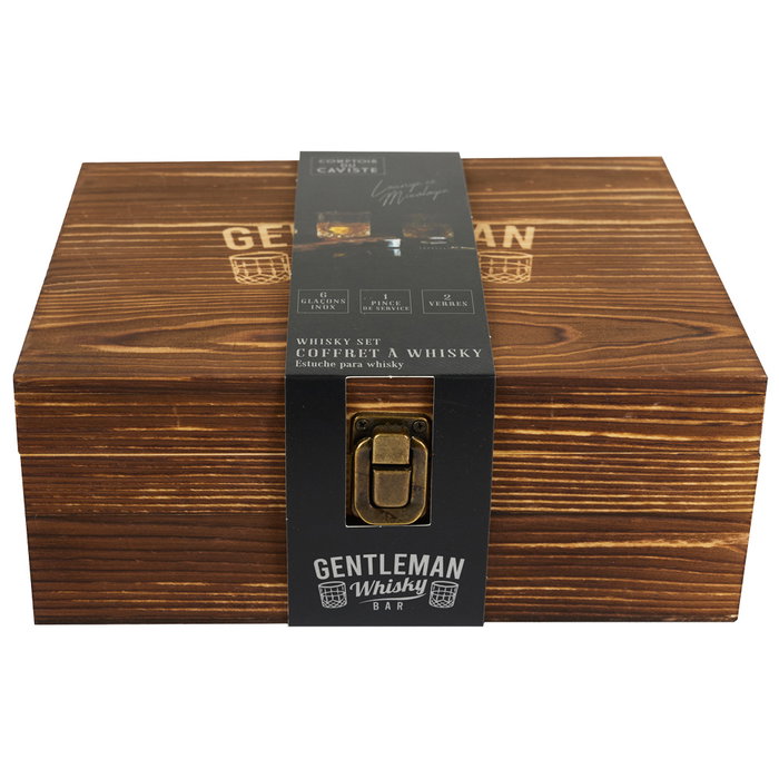 Cook Concept Caja 10 Piezas Whisky Vidrio Cristal Maquina