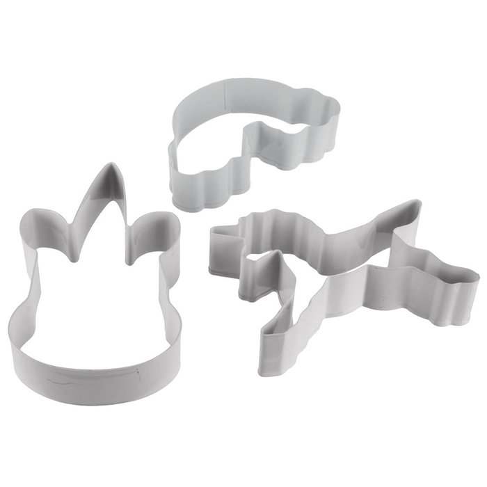 Lily Cook Juego de 3 Cortadores Unicornio, Cabeza de Unicornio y Arco Iris de Acero Inoxidable