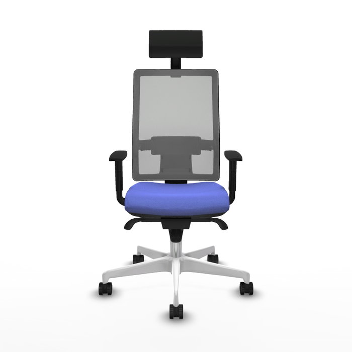 PIQUERAS Y CRESPO Silla de oficina Horna con mecanismo Sincro, Azul claro y Gris PIQUERAS Y CRESPO Silla de oficina Horna con mecanismo Sincro, Azul claro y Gris