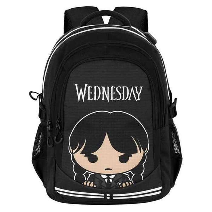 Karactermania Mochila Miércoles Run Plus Fan Cute Gris