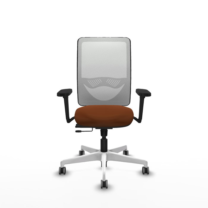 PIQUERAS Y CRESPO Silla de oficina Zulema con mecanismo Sincro/Traslack, Marrón y Blanco PIQUERAS Y CRESPO Silla de oficina Zulema con mecanismo Sincro/Traslack, Marrón y Blanco