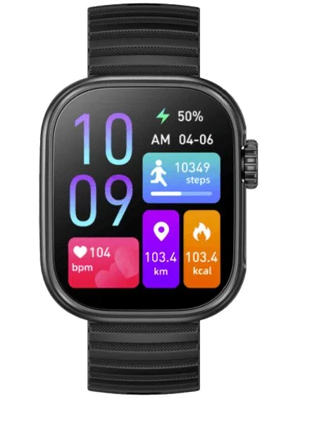 Aiwa Smartwatch SW-A700 Negro 5,11 cm (2.01") Pantalla Táctil IPS con Llamadas Bluetooth IP67 8 Modos Deporte Monitor Salud