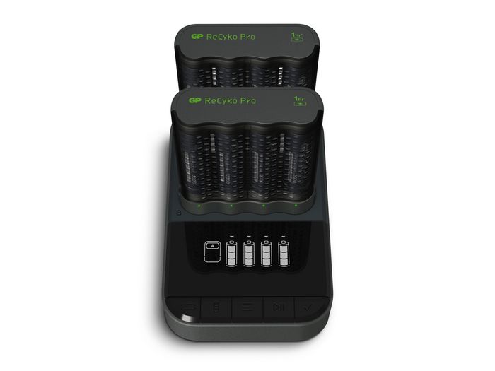 GP ReCyko Pro-Charger Dock incl. 2 x P461 Pro Charger + 8 AA Pro Photoflash Cargador de Baterías