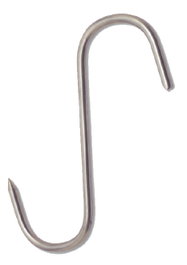 Ganchos para carnicero de acero inoxidable 4x100 mm