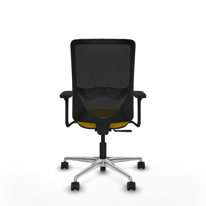PIQUERAS Y CRESPO Silla de oficina Zulema con Mecanismo Sincro, Amarillo y Negro