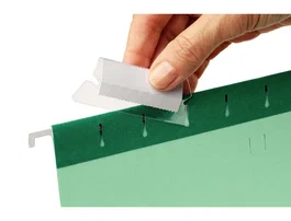 Esselte Visor Flexibles Con Etiqueta Para Carpetas Colgantes Classic 5 cm Transparente Bolsa -25U-